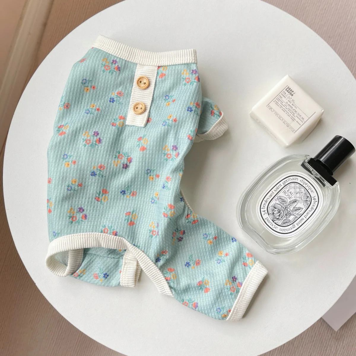 Waffle Floral Soft Dog Jumpsuits&Vest - immagine 5