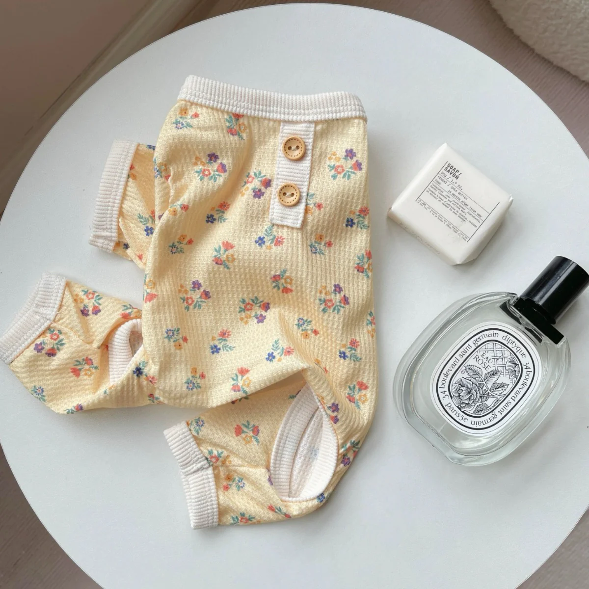 Waffle Floral Soft Dog Jumpsuits&Vest - immagine 4