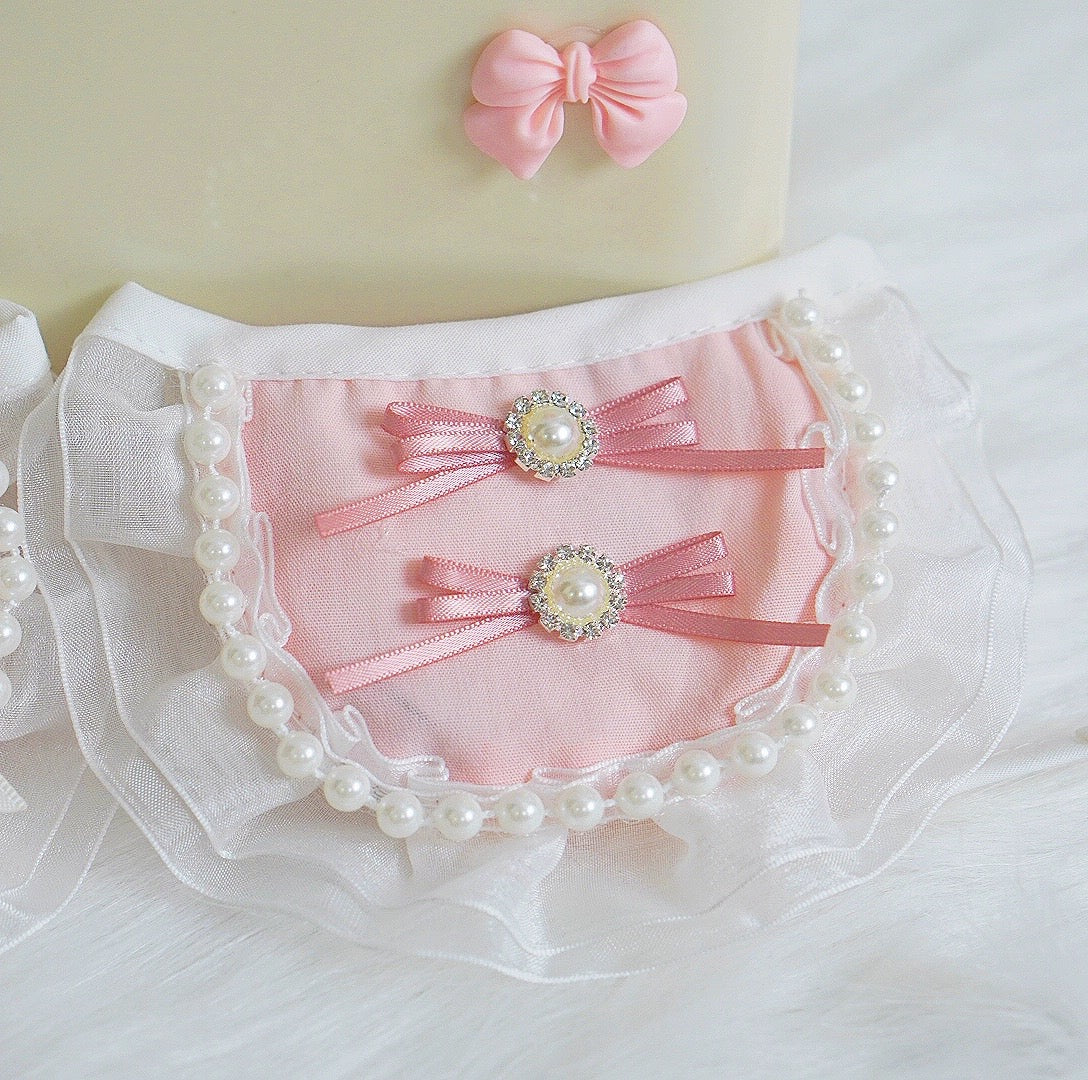 Pink Bow Dog Cat Bandana Bibs - immagine 9