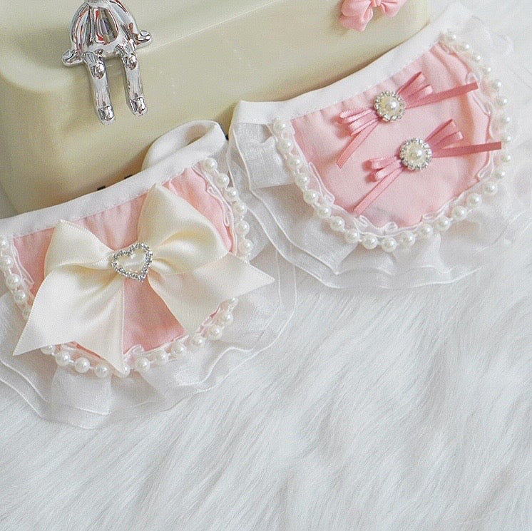 Pink Bow Dog Cat Bandana Bibs - immagine 8