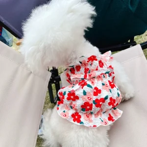 Breathable Sweet Floral Dog Cat Dress