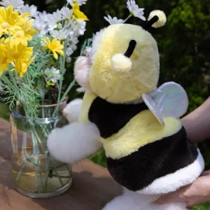 Bee Pattern Fleece Dog Cat Jacket Hat Set