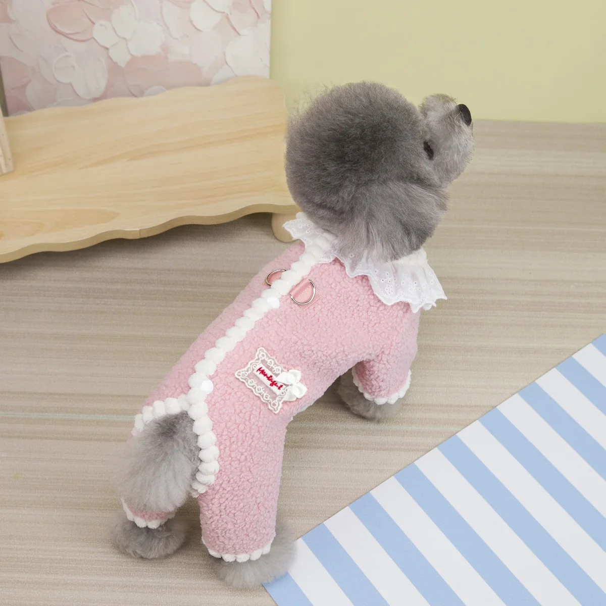Sweet Lace Collar Dog Cat Harness Vest/Jumpsuits - immagine 9