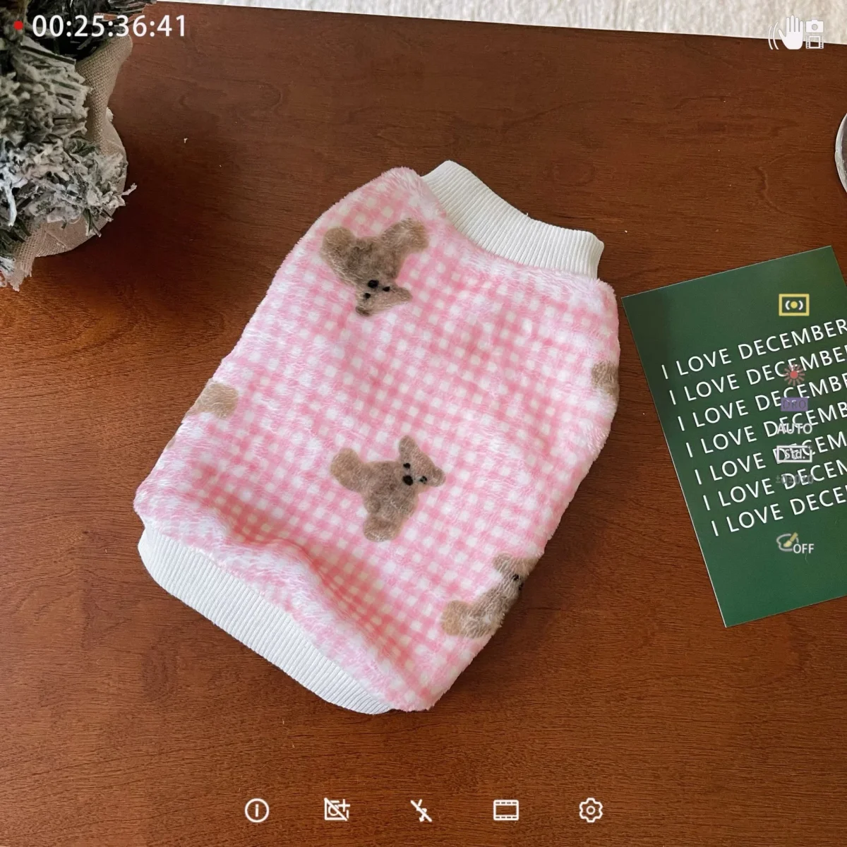 Fleece Plaid Teddy Bear Dog Jumpsuits/Hoodie - immagine 6