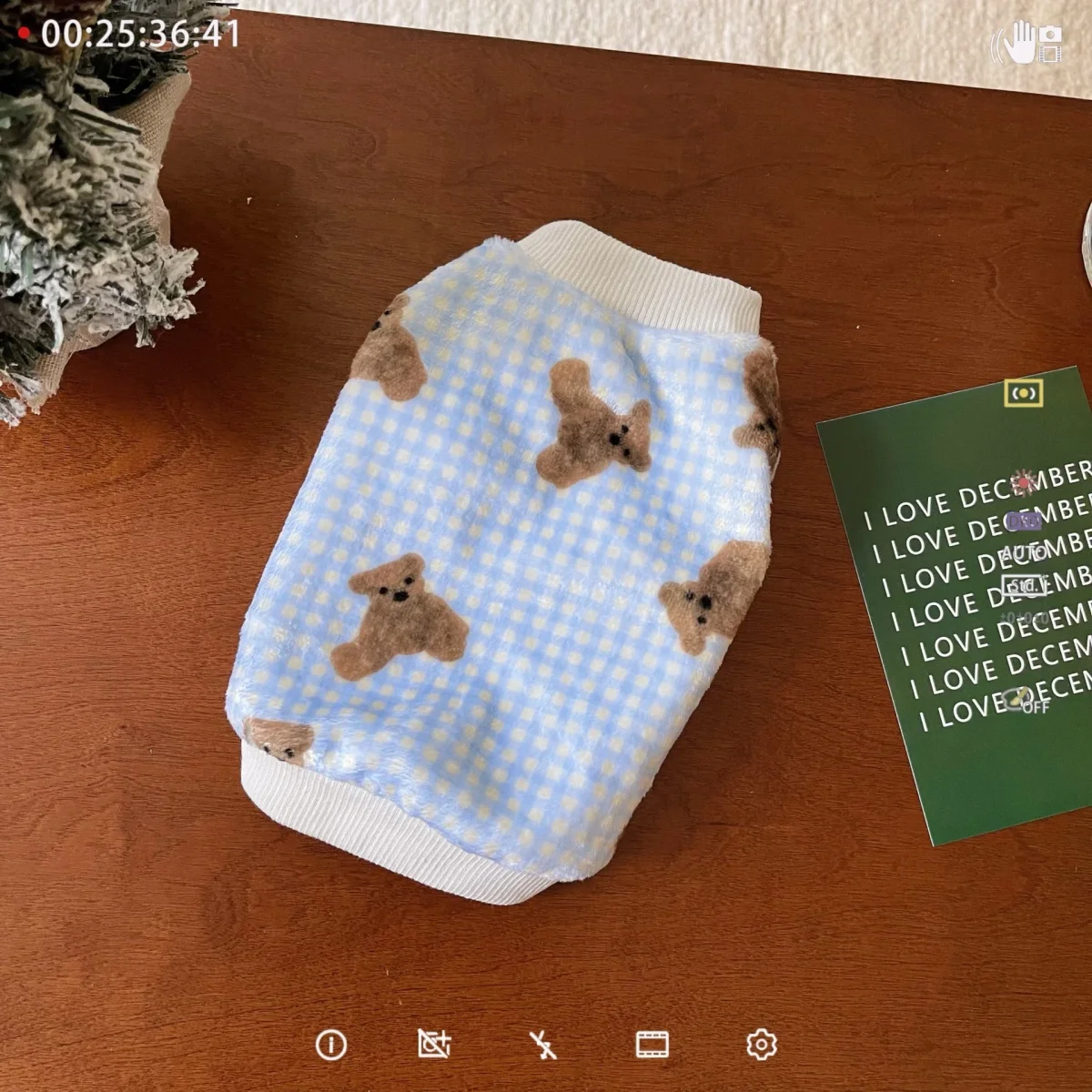 Fleece Plaid Teddy Bear Dog Jumpsuits/Hoodie - immagine 7