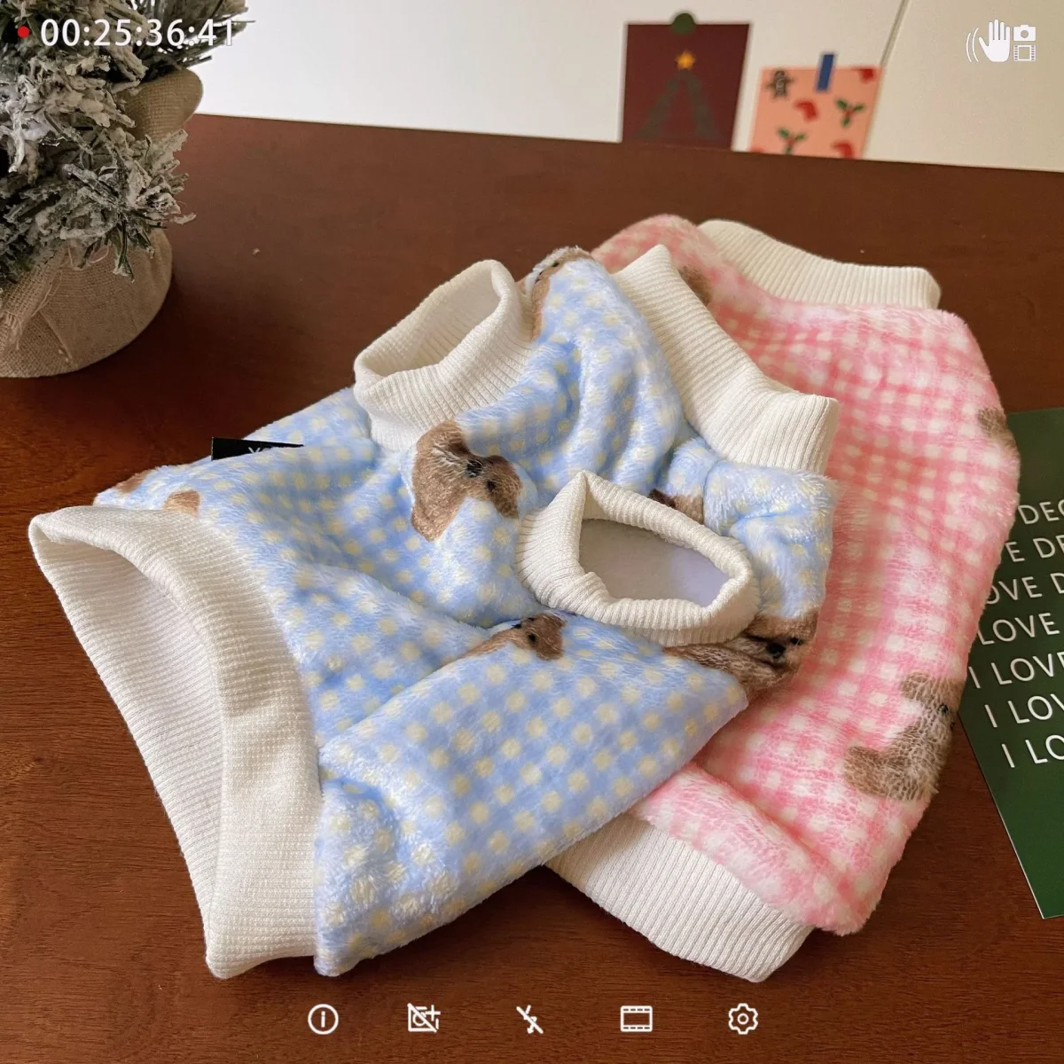 Fleece Plaid Teddy Bear Dog Jumpsuits/Hoodie - immagine 9