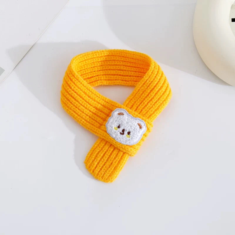 Cute Bear Decor Knitted Dog Cat Scarf - immagine 6