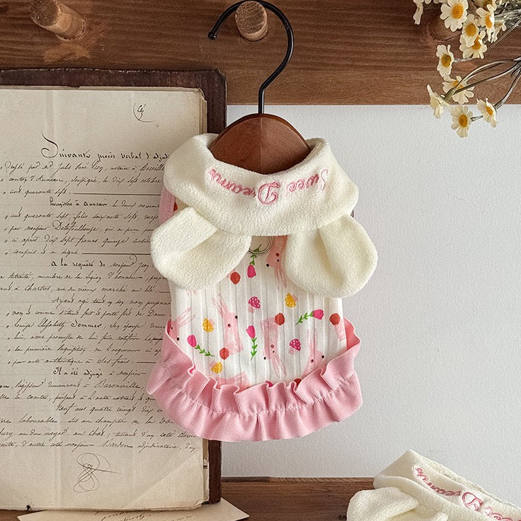 Bear Rabbit Ear Pattern Dog Cat Vest - immagine 5