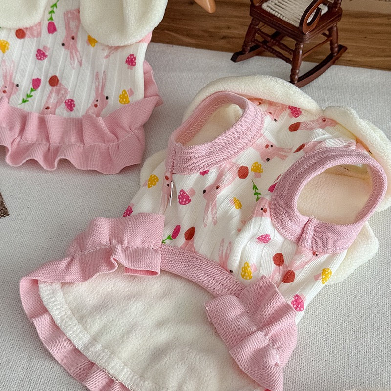 Bear Rabbit Ear Pattern Dog Cat Vest - immagine 9