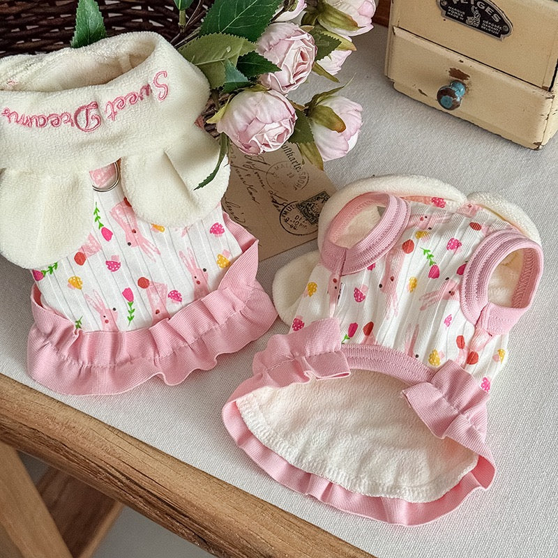 Bear Rabbit Ear Pattern Dog Cat Vest - immagine 7