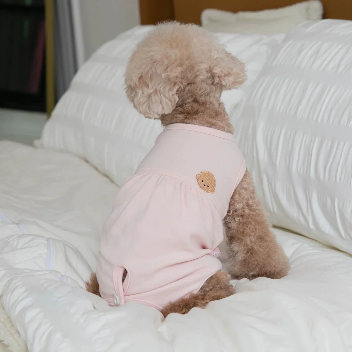 Belly Protecting Bear Head Dog Cat Jumpsuits - immagine 3