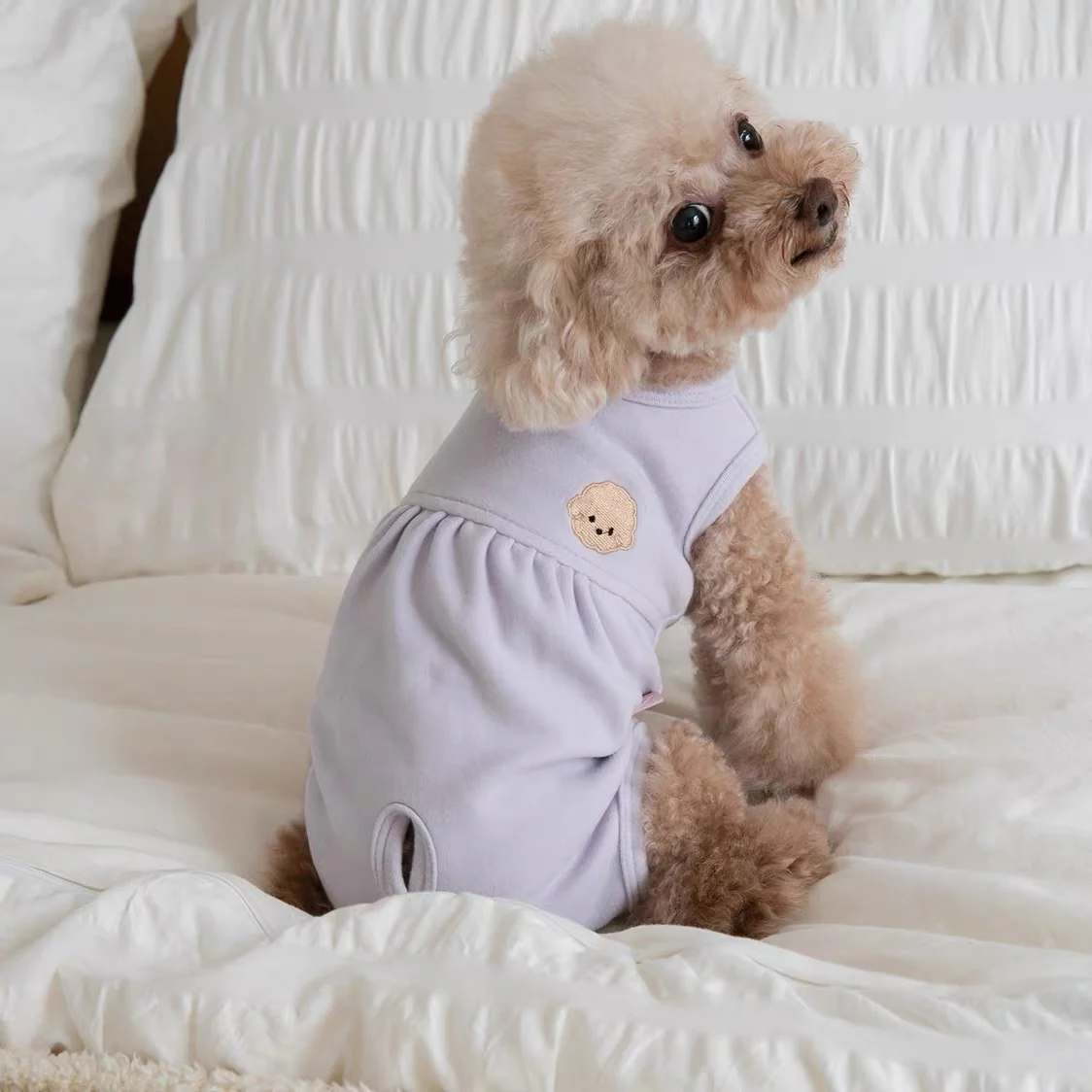 Belly Protecting Bear Head Dog Cat Jumpsuits - immagine 4