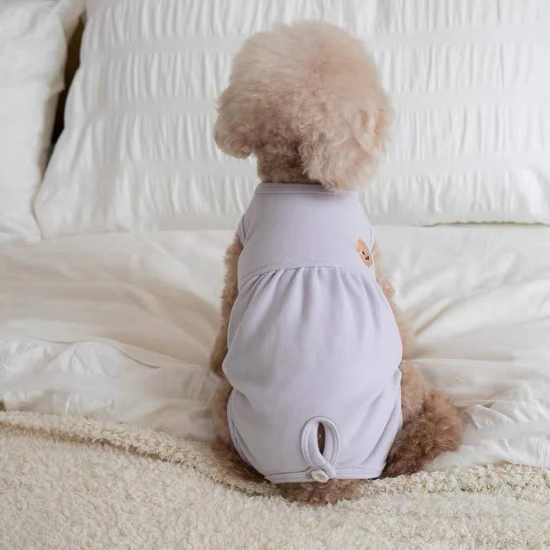 Belly Protecting Bear Head Dog Cat Jumpsuits - immagine 9