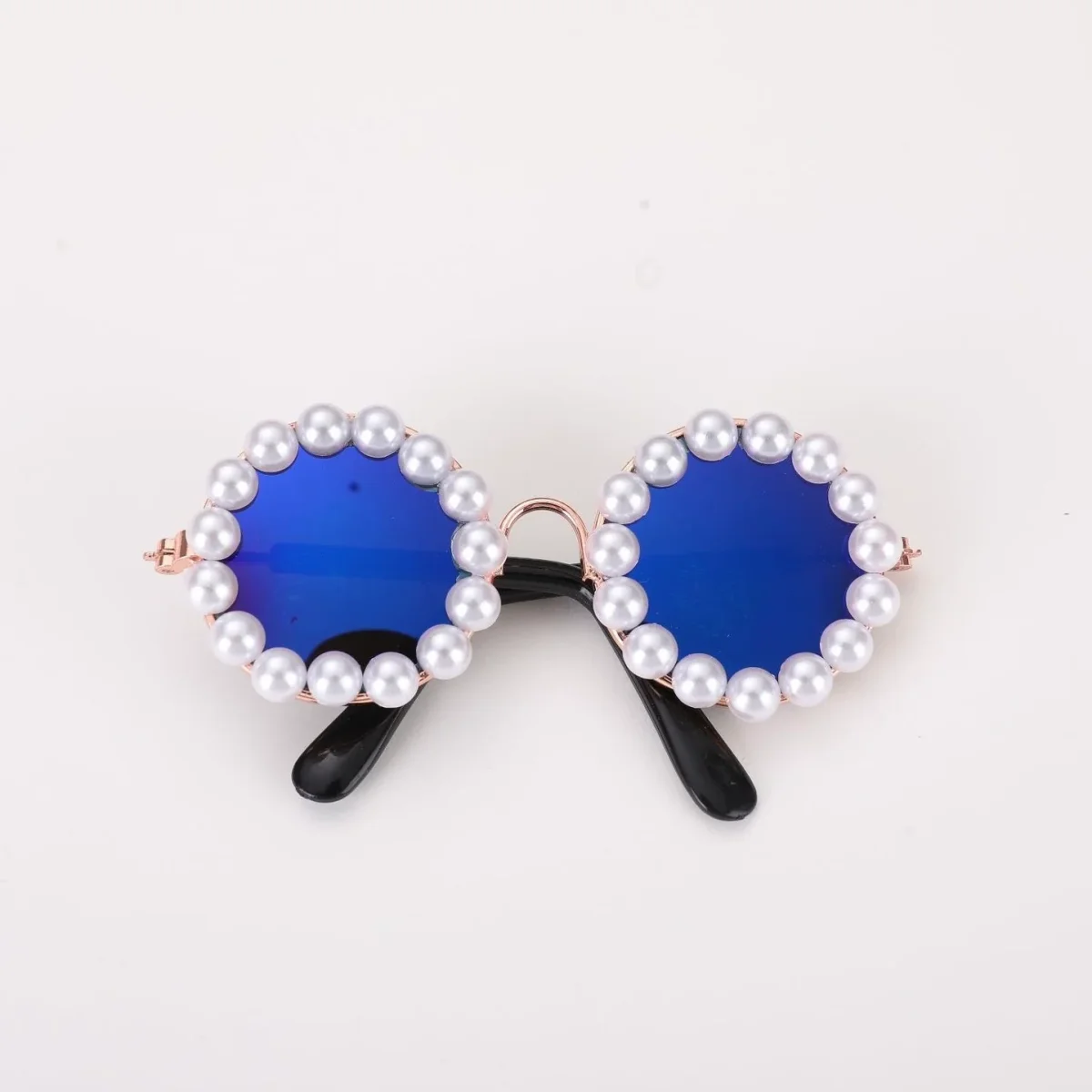Artificial Pearl Dog Cat Sunglasses - immagine 4