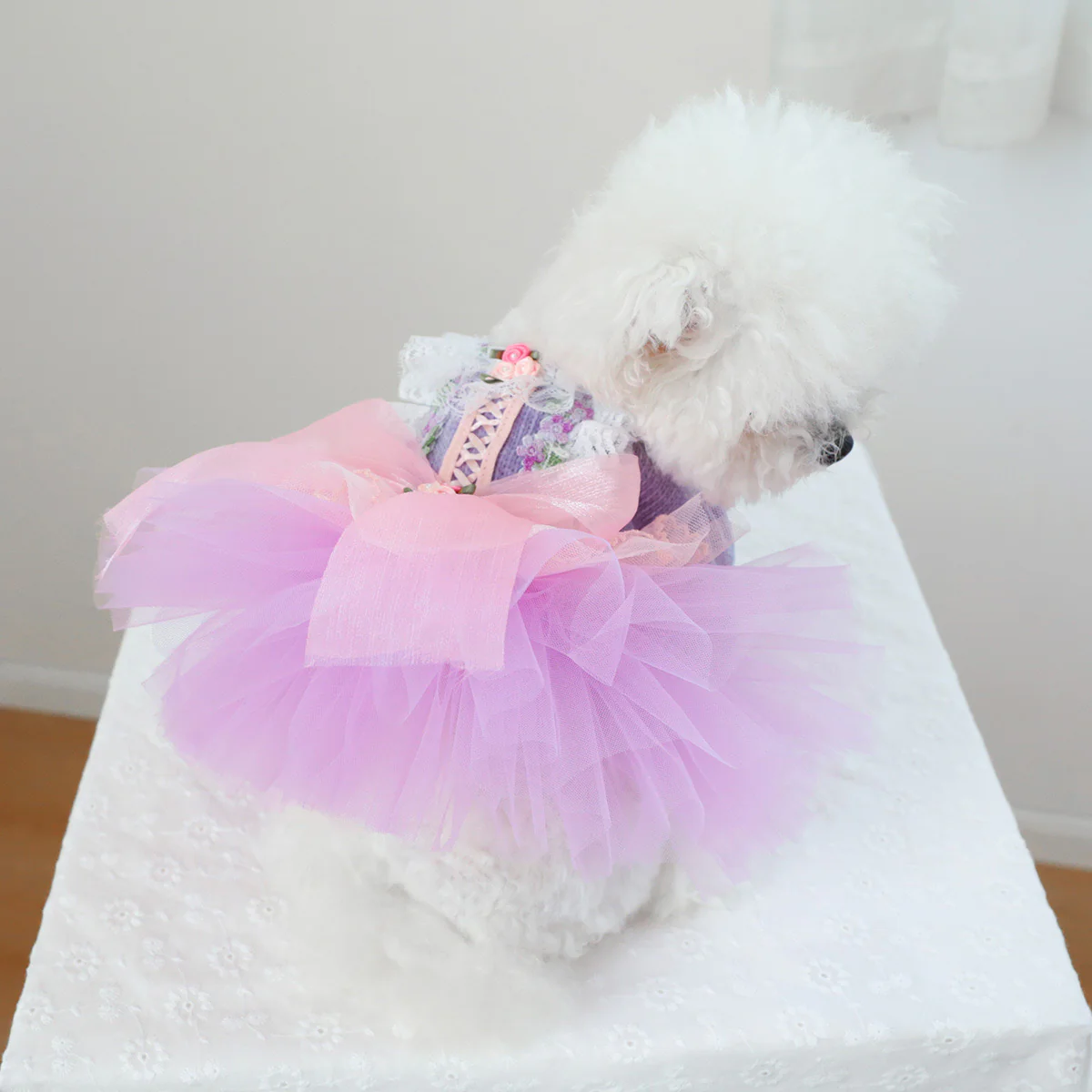 Heart Flower Dog Cat Princess Dress - immagine 6