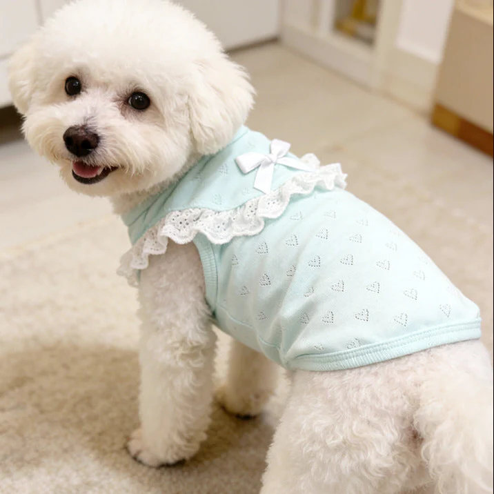 Sweet Collar Decor Heart Dog Cat Vest - immagine 7