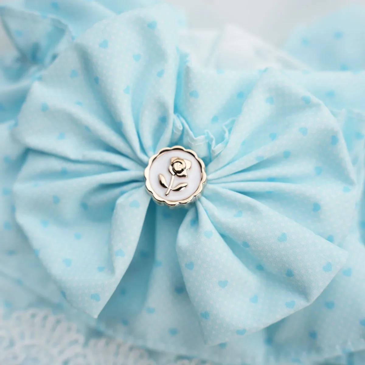 Sweet Bow Heart Dog Cat Harness Lace Dress - immagine 6