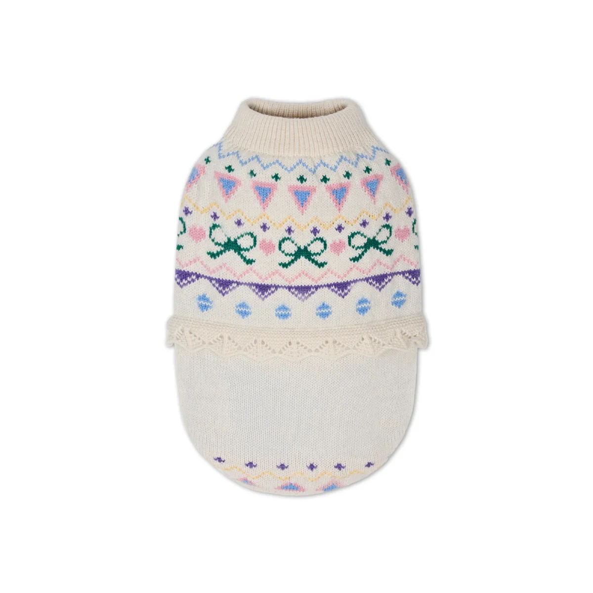 Sweet Bow Ruffled Dog Cat Sweater Vest - immagine 6