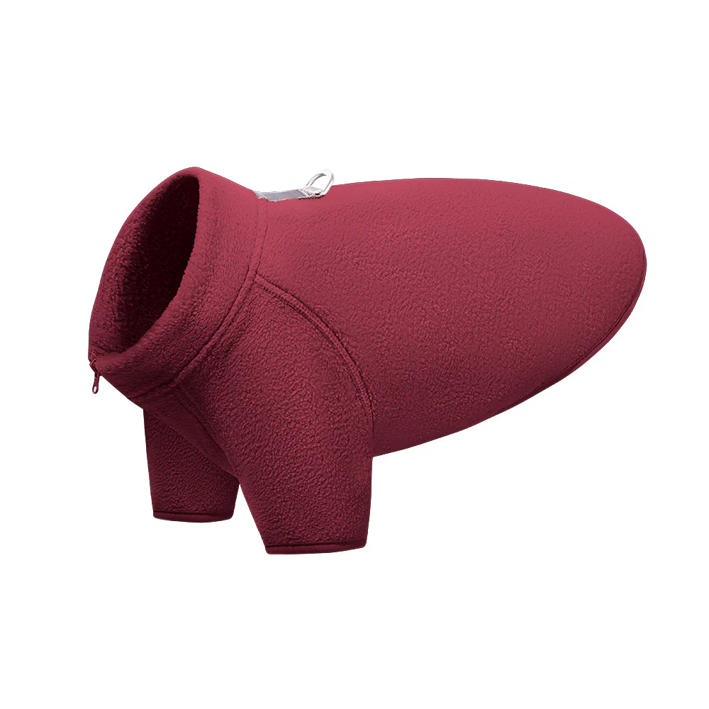 Two-Legged Fleece Solid Color Jacket Coat - immagine 7