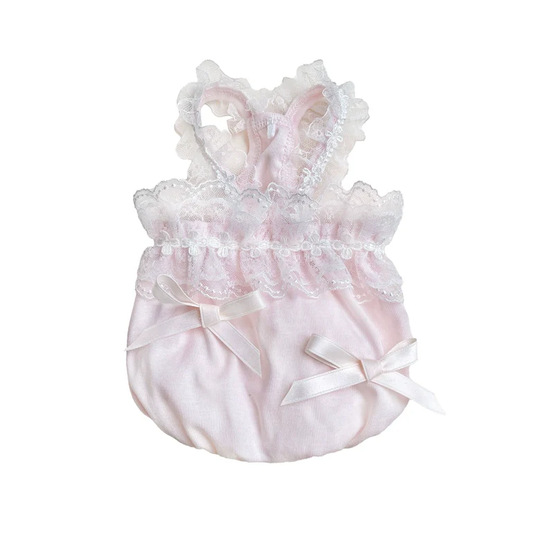 Sweet Lace Layered Collar Dog Vest/Jumpsuits - immagine 5