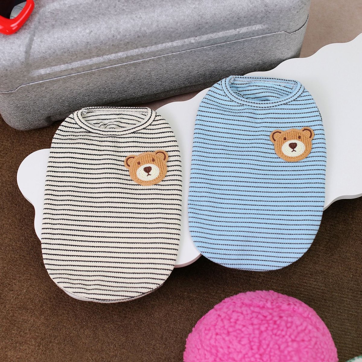 Striped Bear Breathable Dog Cat Vest - immagine 6