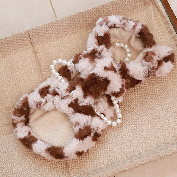 Furry Spot Dog Cat Hooded Harness Jacket - immagine 7