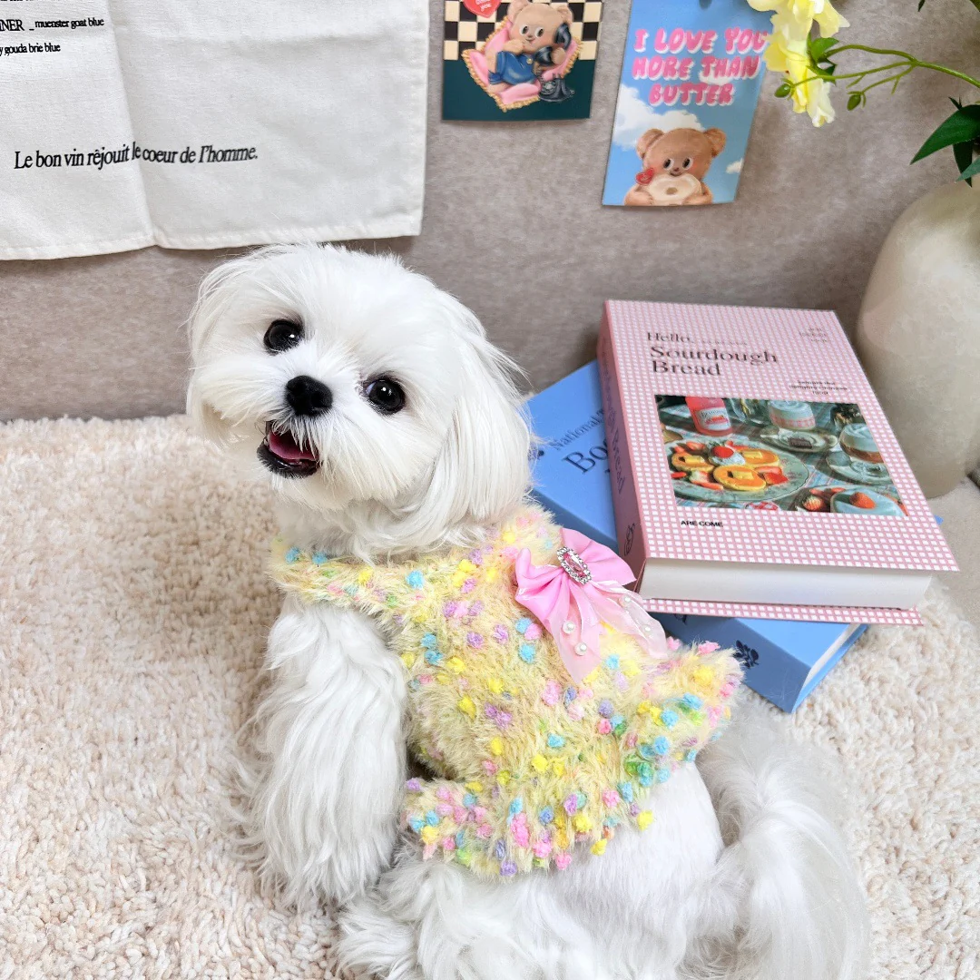 Sweet Yarn Strap Dog Cat Sweater Vest - immagine 4