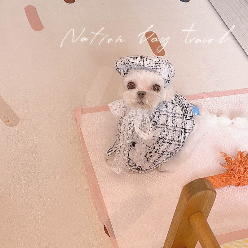 Sweet Pearl Princess Dog Cape with Hat - immagine 4