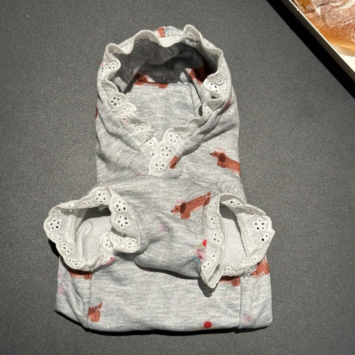 Dachshund Cake Pattern Lace Dog Cat Hoodie - immagine 8