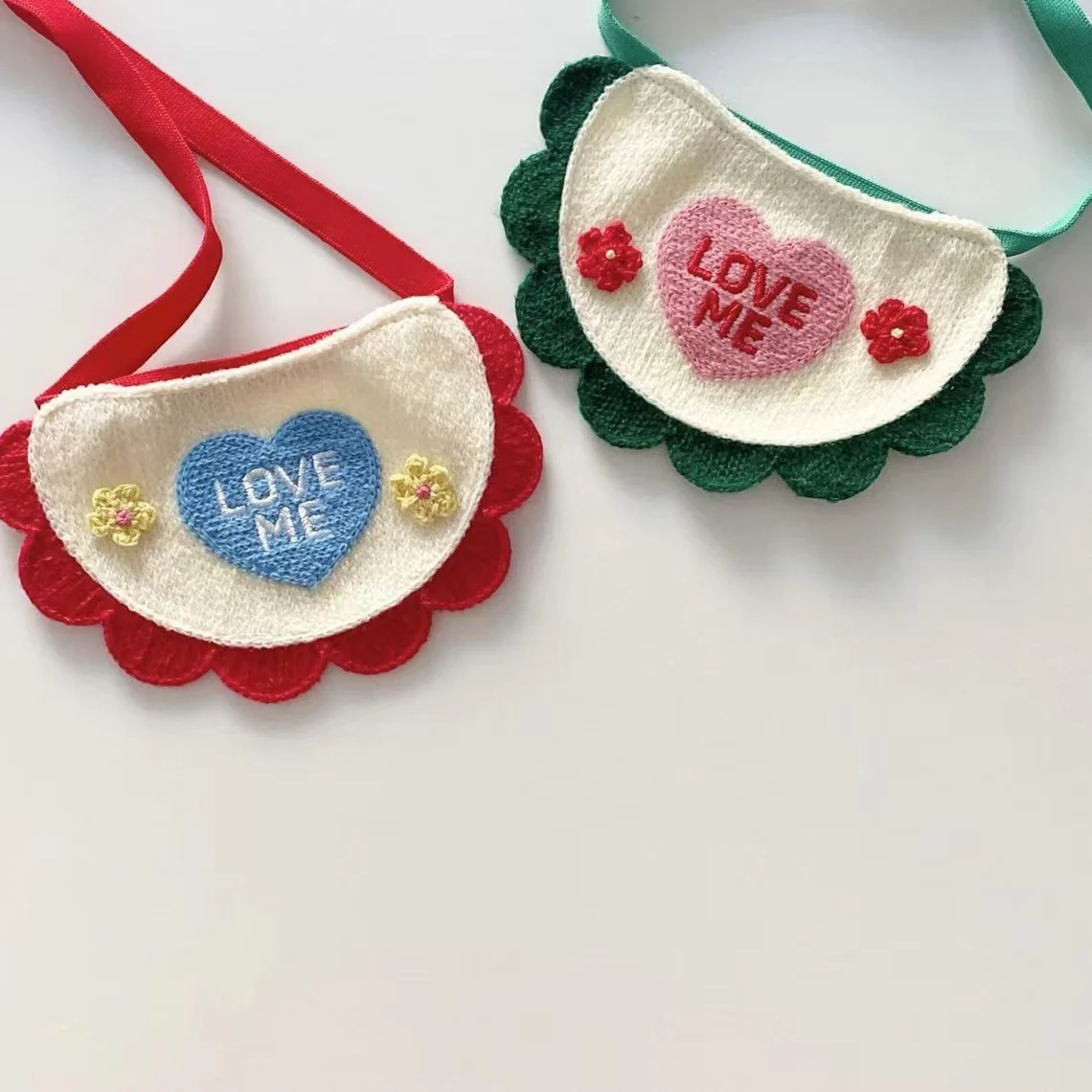 Sweet Heart Love Dog Cat Bibs - immagine 9