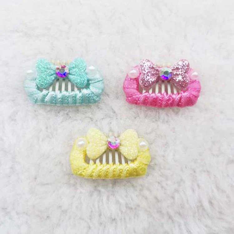 Sequined Bowknot Dog Cat Hair Clip 3pcs - immagine 3