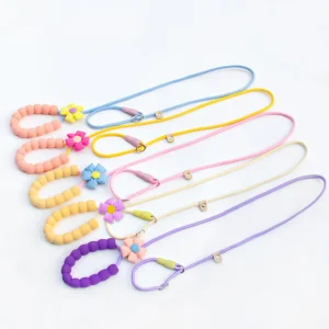Flower Decor Nylon Dog Leash