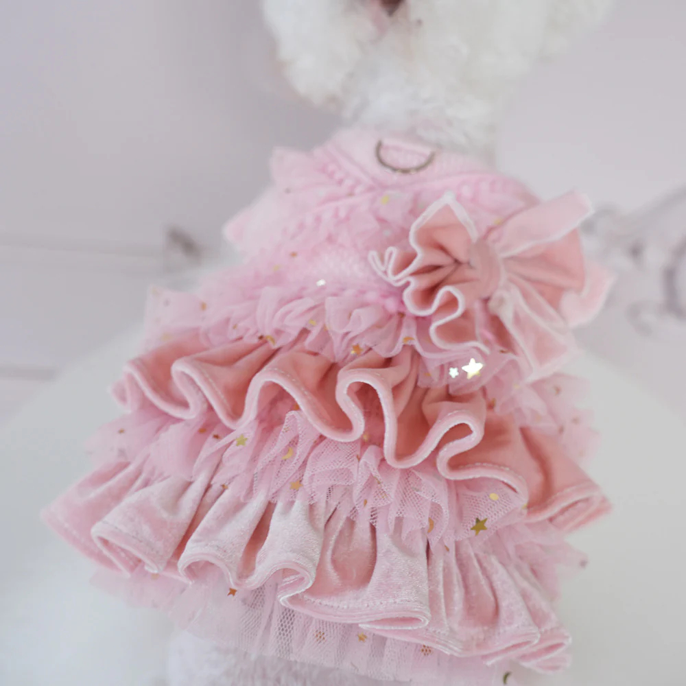 Tulle Star Layered Dog Cat Princess Dress - immagine 3