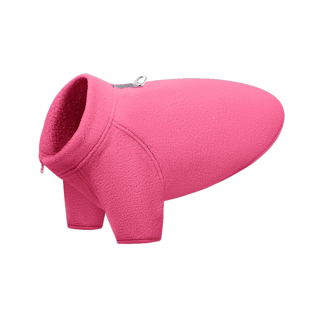 Two-Legged Fleece Solid Color Jacket Coat - immagine 5