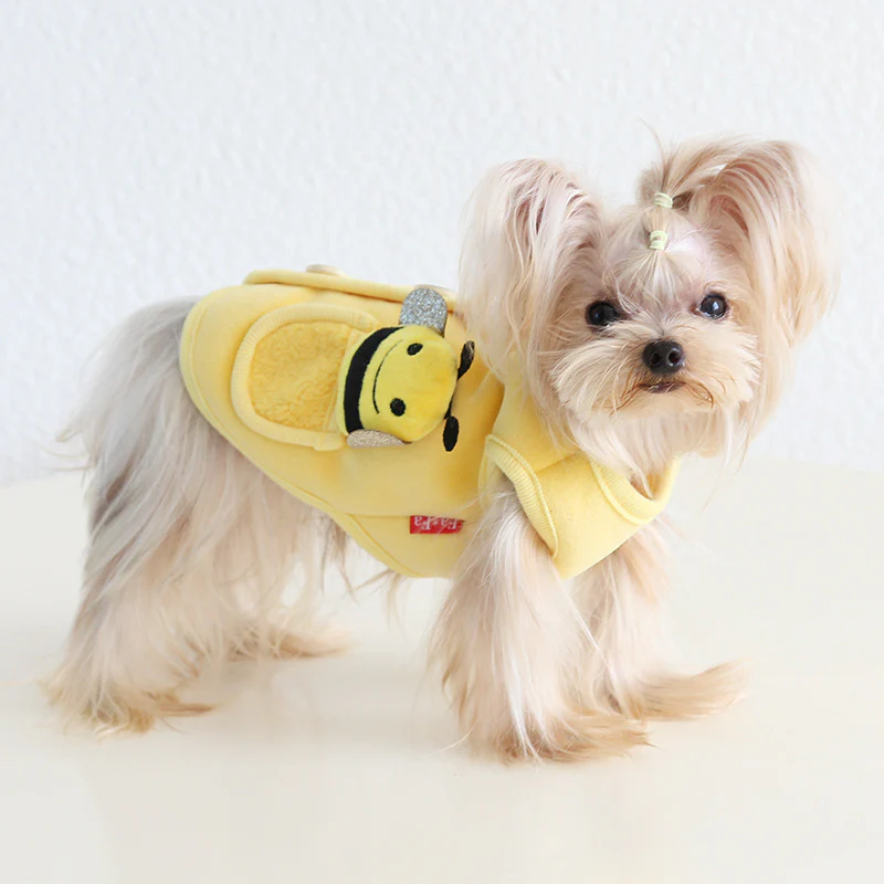 Cute Bee Soft Fleece Dog Cat Jacket Vest - immagine 4