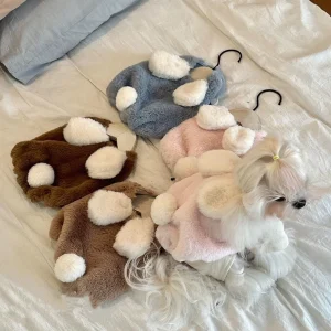 Sweet Rabbit Fleece Solid Color Dog Cat Vest