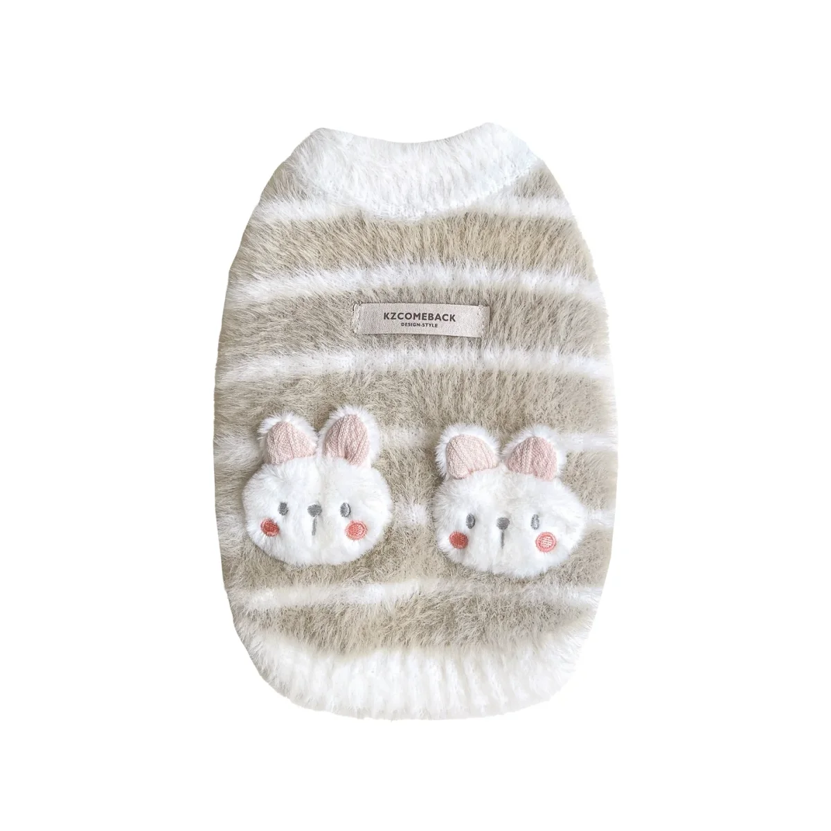 Furry Rabbit Decor Dog Cat Sweater Vest - immagine 4
