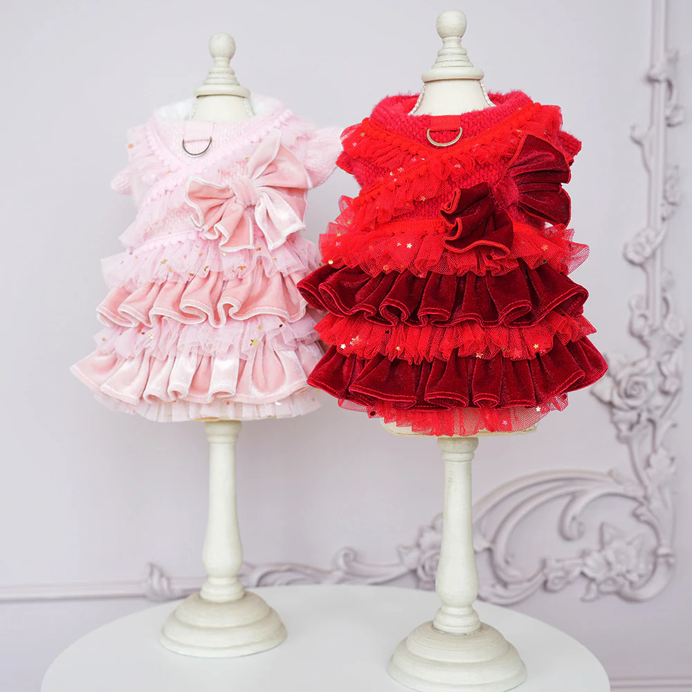 Tulle Star Layered Dog Cat Princess Dress - immagine 9