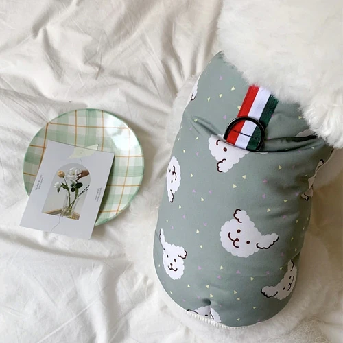 Bear Printed Dog Four Legs/Two Legs Jacket - immagine 8