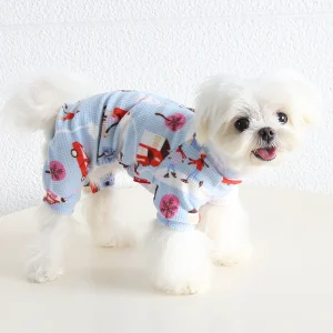 Animal Pattern Fleece Dog Jumpsuits Pajama