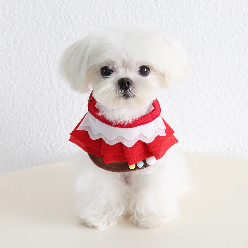 Funny Food Pattern Dog Cat Scarf/Bib Hat - immagine 9