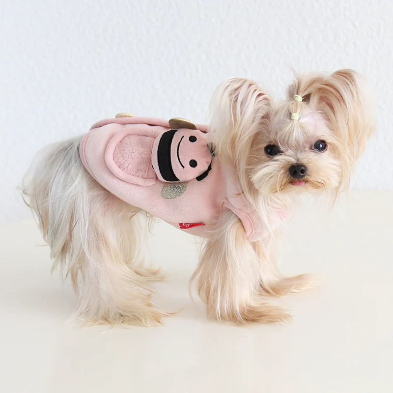 Cute Bee Soft Fleece Dog Cat Jacket Vest - immagine 5