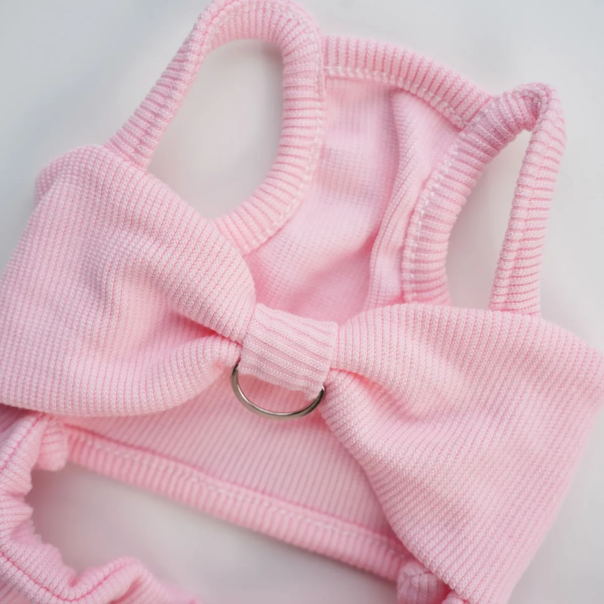 Bow Design Harness Dog Cat Lace Dress - immagine 7