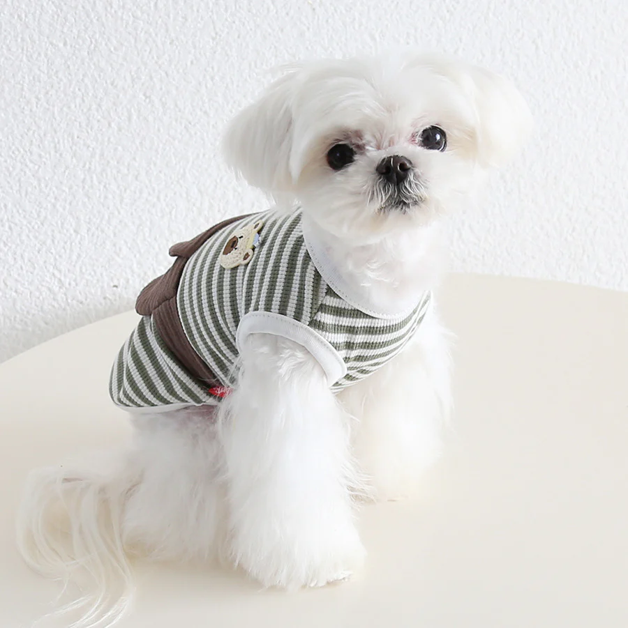 Bag Decor Bear Striped Dog Cat Vest - immagine 7