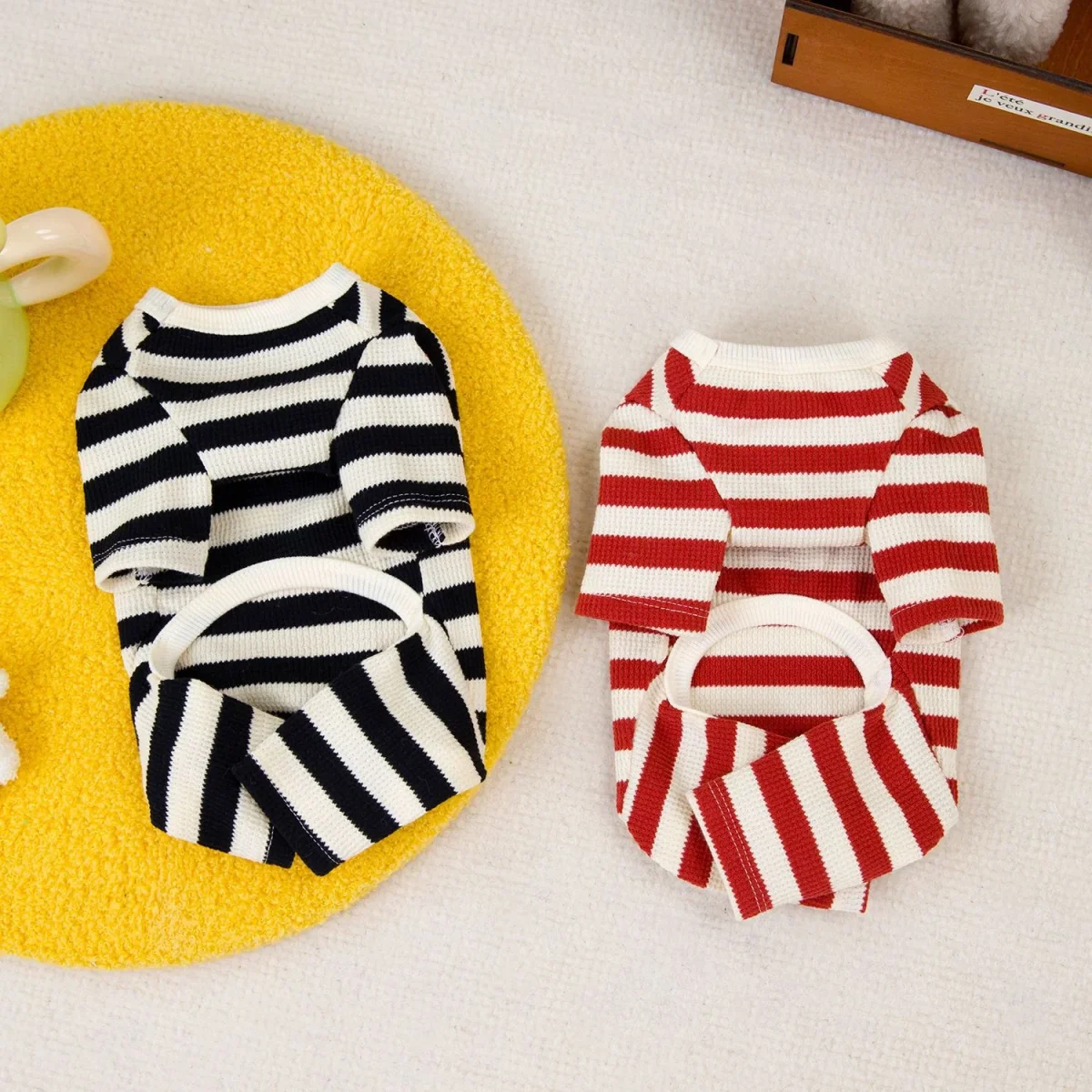 Cartoon Striped Waffle Dog Jumpsuits - immagine 9