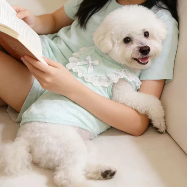 Sweet Collar Decor Heart Dog Cat Vest - immagine 6