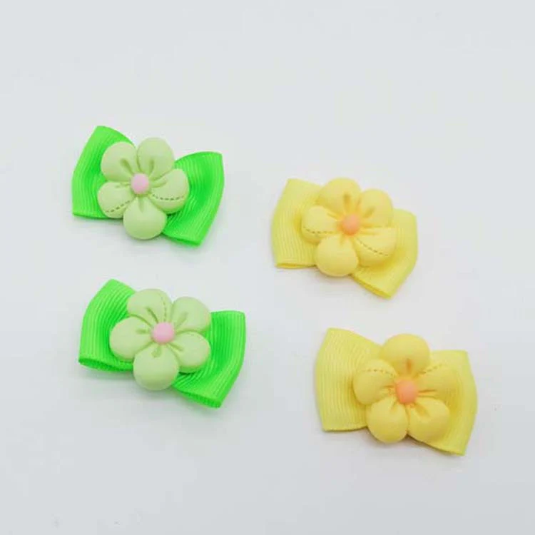 Flower Dog Cat Hair Rubber Band 6pcs - immagine 6