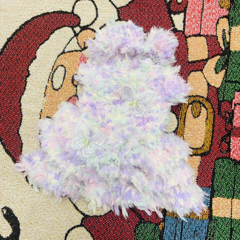 Sweet Butterfly Decor Dog Cat Layered Dress - immagine 5