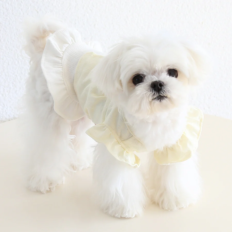 Two-in-one Ruffled Sleeves Dog Cat T-shirt - immagine 5