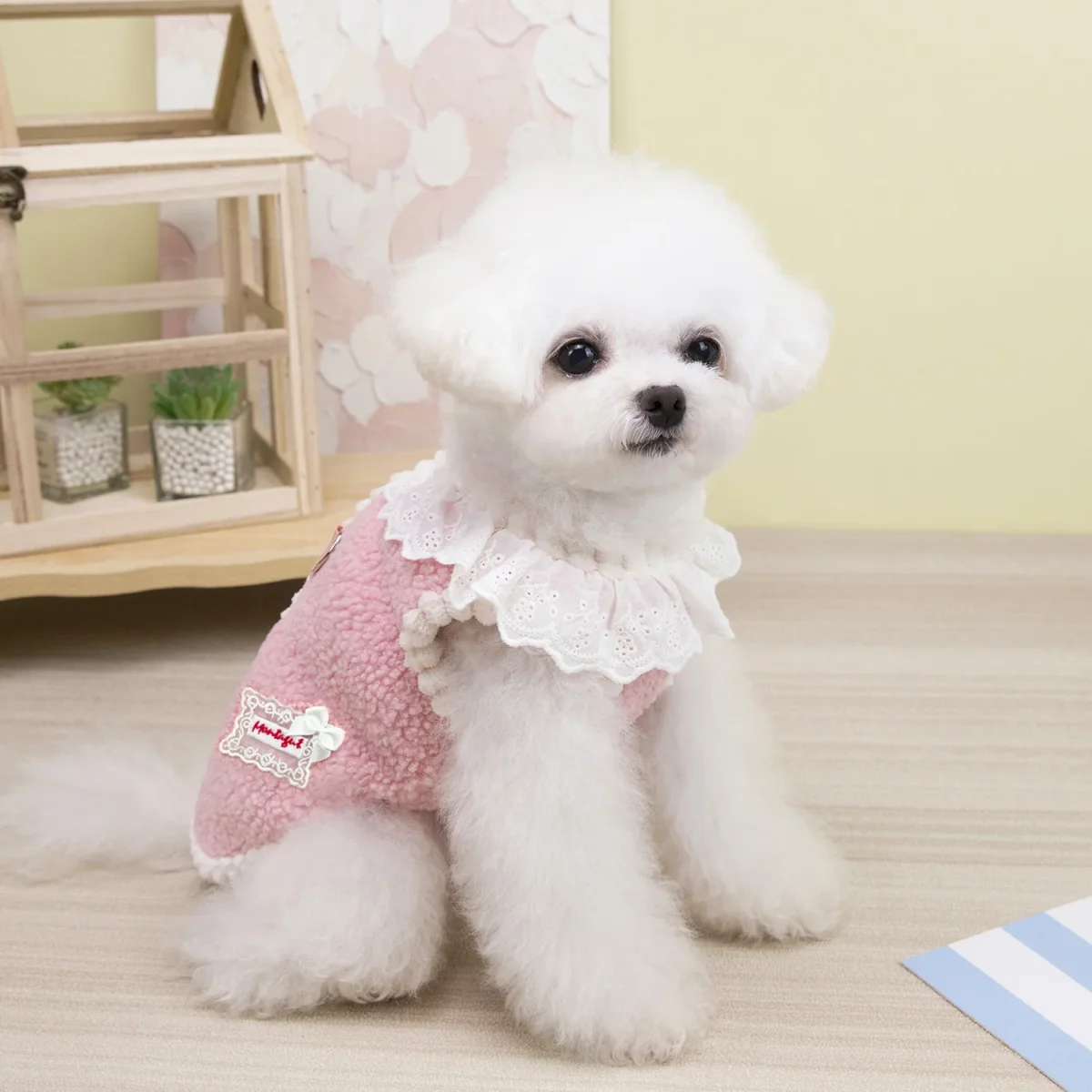 Sweet Lace Collar Dog Cat Harness Vest/Jumpsuits - immagine 4